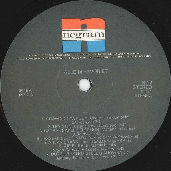 Various : Alle 14 Favoriet (LP, Comp)