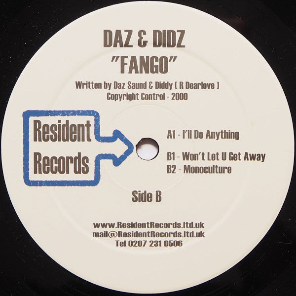 Daz & Didz : Fango (12")