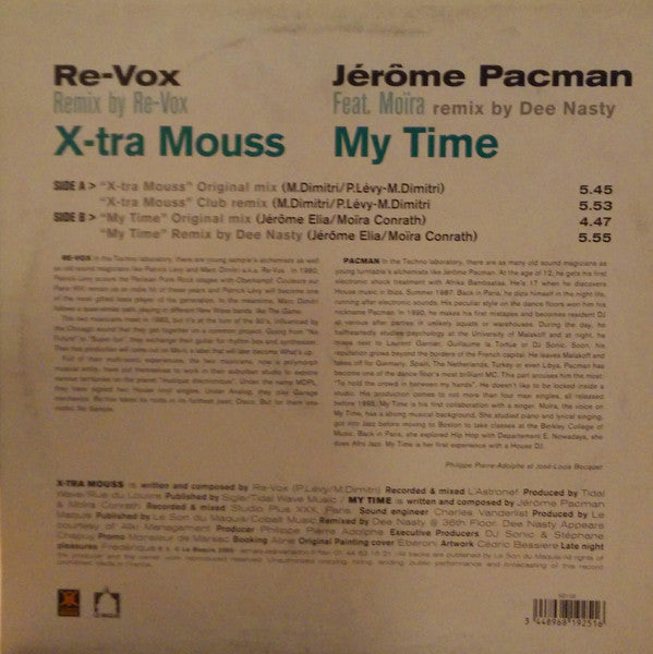 Re-Vox / Jérôme Pacman Feat. Moïra Conrath : X-tra Mouss / My Time (12")