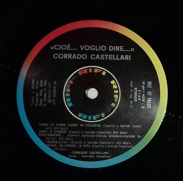 Corrado Castellari : Cioè... Voglio Dire... (LP, Album, Gat)