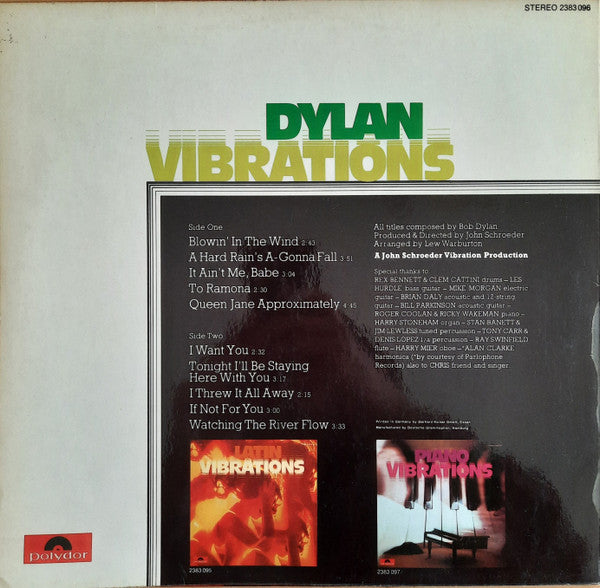 John Schroeder : Dylan Vibrations (LP, Album)