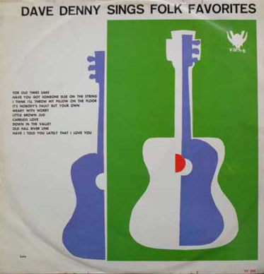 Dave Denny : Dave Denny Sings Folk Favorites (LP, Album, Mono)