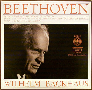 Ludwig Van Beethoven, Wilhelm Backhaus : Wilhelm Backhaus Spielt Beethoven (LP, Comp, RE)