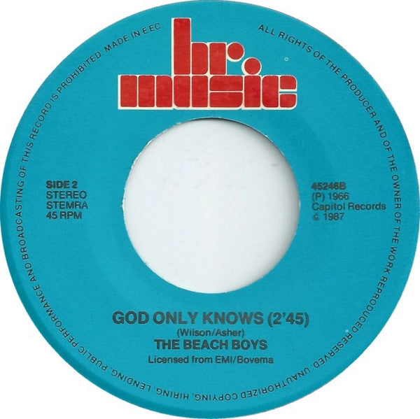 The Beach Boys : God Only Knows / Good Vibrations (7", Single, RE)
