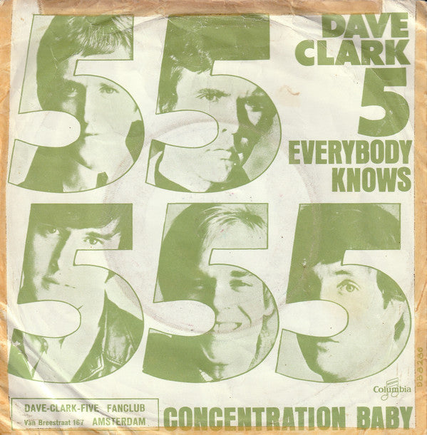 The Dave Clark Five : Everybody Knows / Concentration Baby (7", Single)