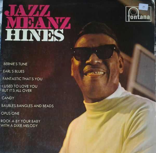 Earl Hines : Jazz Meanz Hines (LP, Mono)