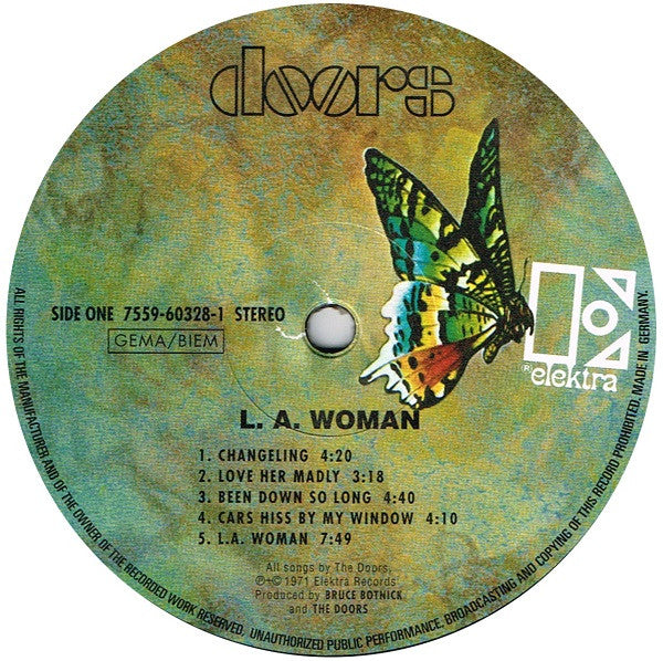 The Doors : L.A. Woman (LP, Album, RE, 180)