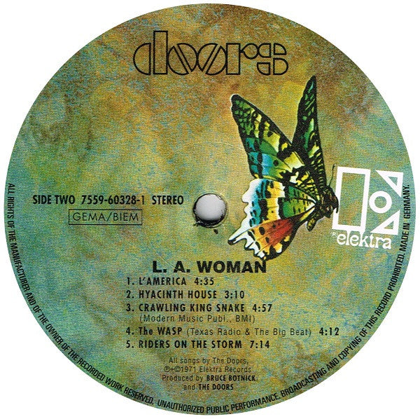 The Doors : L.A. Woman (LP, Album, RE, 180)