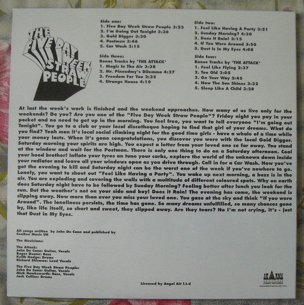 The Five Day Week Straw People : The Five Day Week Straw People (2xLP, Comp)