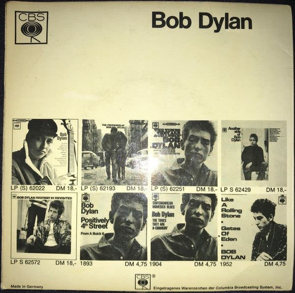 Bob Dylan : Positively 4th Street (7", EP)