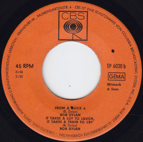 Bob Dylan : Positively 4th Street (7", EP)