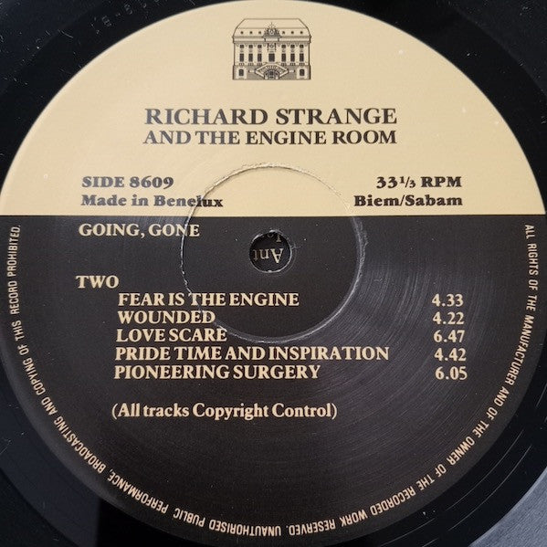 Richard Strange & The Engine Room : Going, Gone (LP, Album)