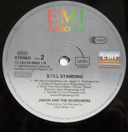 Jason & The Scorchers : Still Standing (LP, Album)