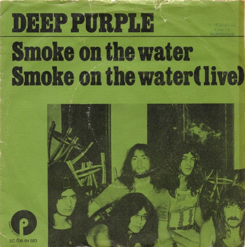 Deep Purple : Smoke On The Water (7", Single, Gre)