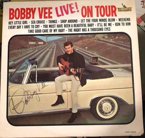 Bobby Vee : Live! On Tour (LP, Album, Mono)