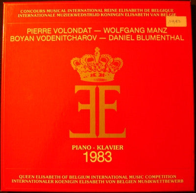 Pierre-Alain Volondat, Wolfgang Manz, Boyan Vodenitcharov, Daniel Blumenthal : Queen Elisabeth Of Belgium International Music Competition - Piano 1983 (3xLP, Box)