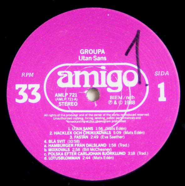 Groupa : Utan Sans (LP)