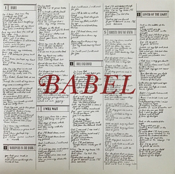 Mumford & Sons : Babel (LP, Album, Gat)