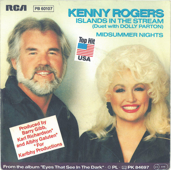 Kenny Rogers Duet With Dolly Parton : Islands In The Stream (7", Single)