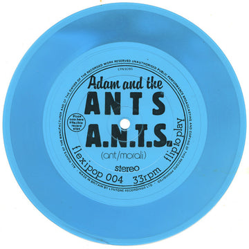 Adam And The Ants : A.N.T.S. (Flexi, 7", S/Sided, Blu)