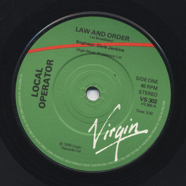 Local Operator : Law & Order (7")
