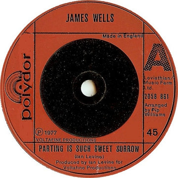 James Wells : Parting Is Such Sweet Sorrow (7")