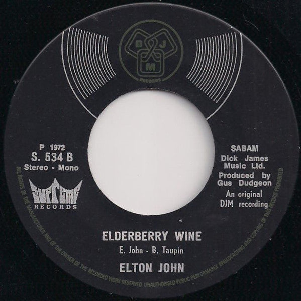 Elton John : Crocodile Rock (7", Single, Gre)