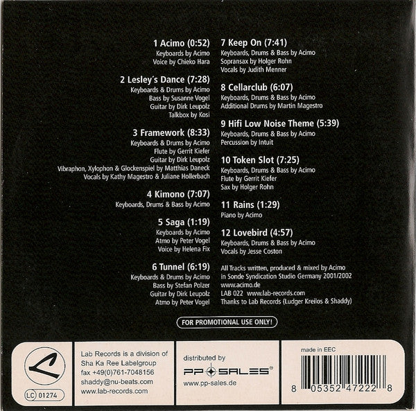 Acimo : Acimo (CD, Album, Promo)