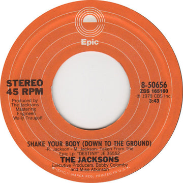 The Jacksons : Shake Your Body (Down To The Ground) (7", Single, Styrene, Ora)