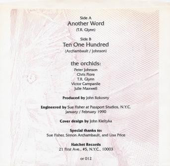 The Orchids (7) : Another Word / Ten One Hundred (7")