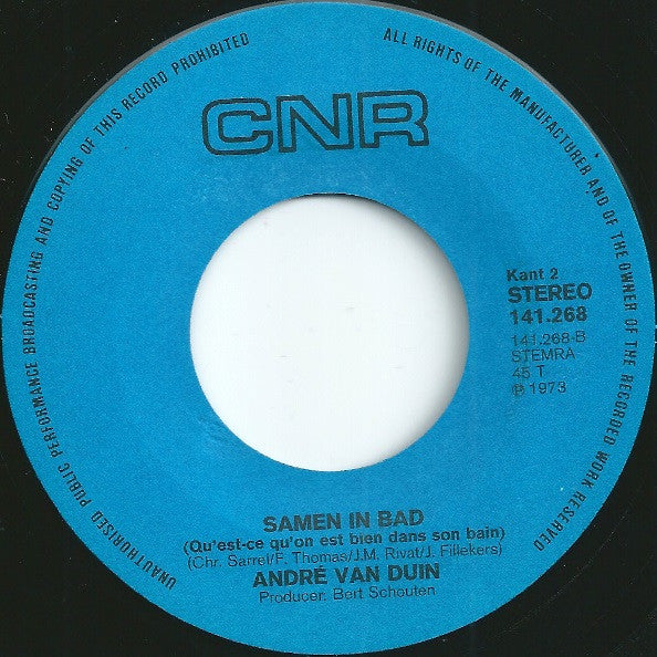 André van Duin : De Tamme Boerenzoon (7", Single, Blu)