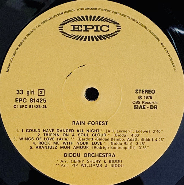 Biddu Orchestra : Rain Forest (LP, Album)