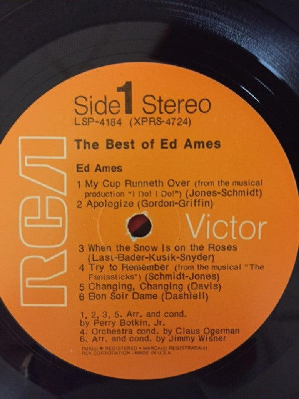 Ed Ames : The Best Of Ed Ames (LP, Comp, Ind)