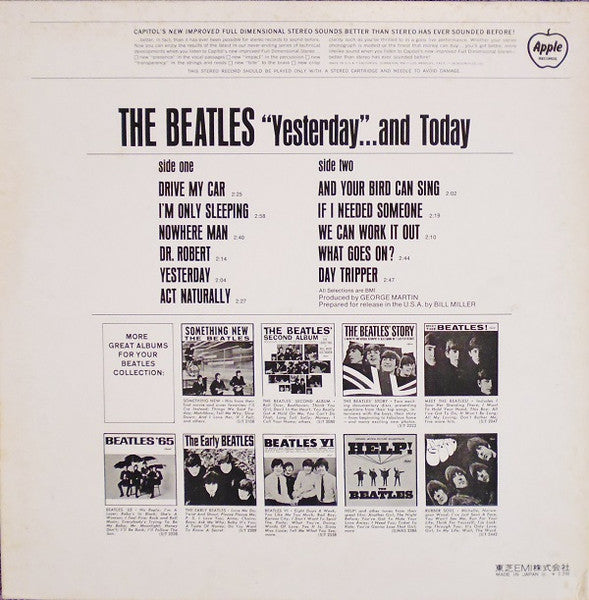 The Beatles : "Yesterday"...... And Today (LP, Comp, RE, ¥2,)