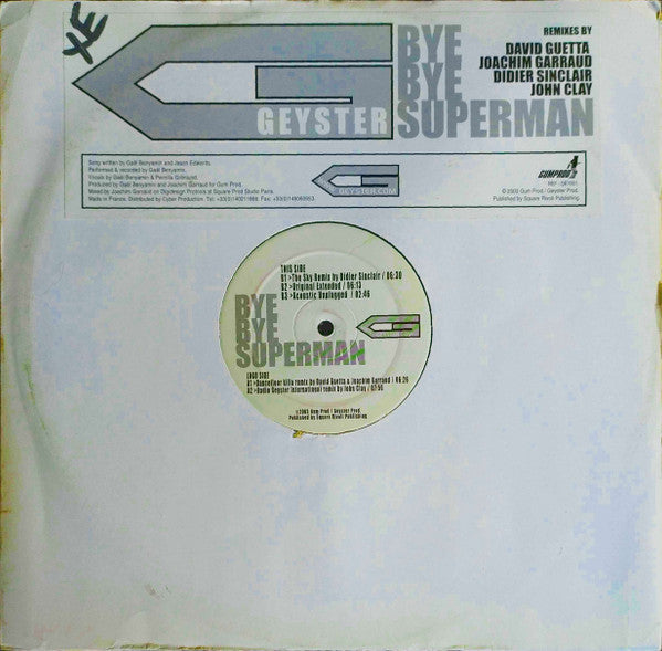 Geyster : Bye Bye Superman (12")