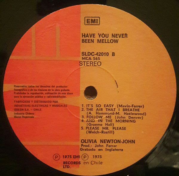 Olivia Newton-John : Have You Never Been Mellow (LP, Album)