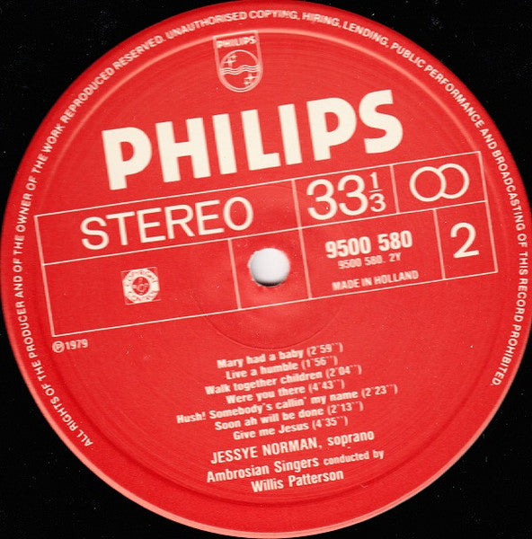 Jessye Norman : Negro Spirituals (LP, Album)