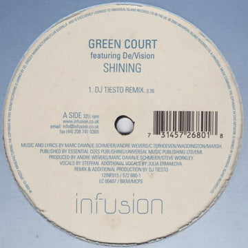 Green Court Featuring De/Vision : Shining (12")