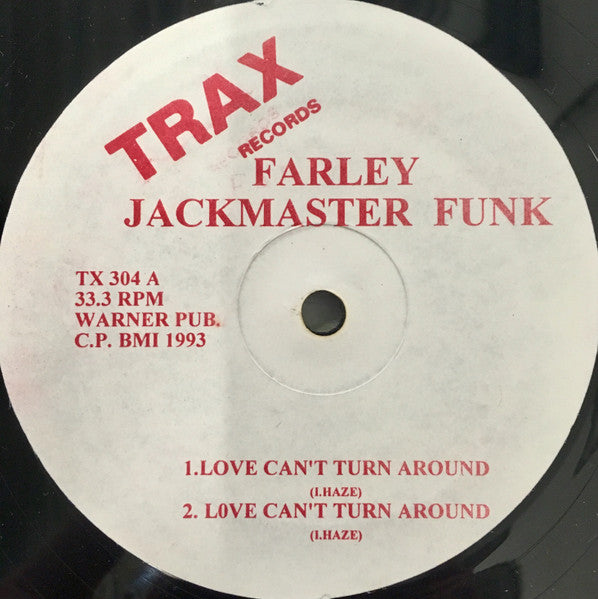 Farley Jackmaster Funk* / Housemaster Boys* : Love Can't Turn Around / Housenation (12", Red)