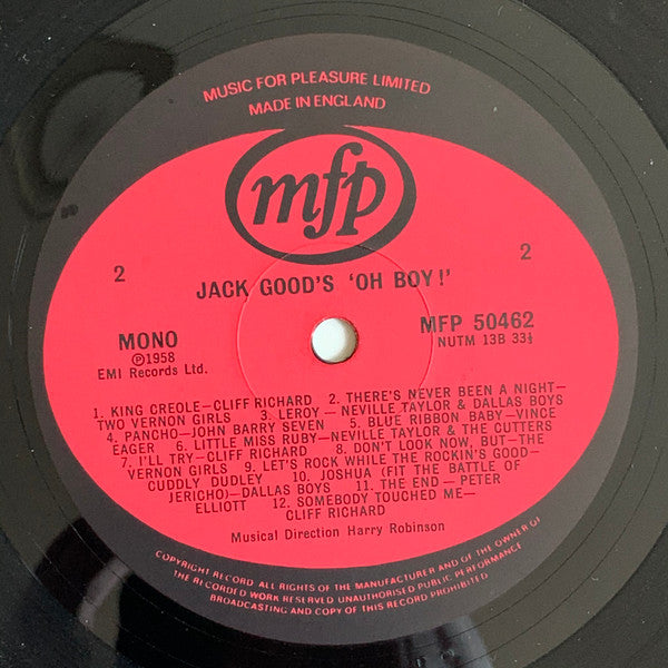 Various : Jack Good's Original "Oh Boy!" (LP, Album, Mono, RE)