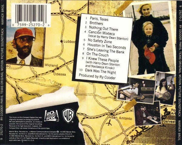 Ry Cooder : Paris, Texas (Original Motion Picture Soundtrack) (CD, Album)