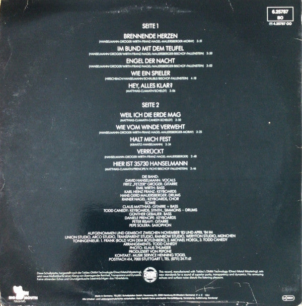 David Hanselmann : Jeder Will Leben (LP, Album)