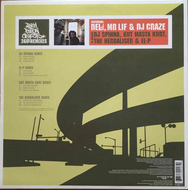 Push Button Objects Feat. Del Tha Funkee Homosapien, Mr. Lif & DJ Craze : 360° Remixes (2x12")