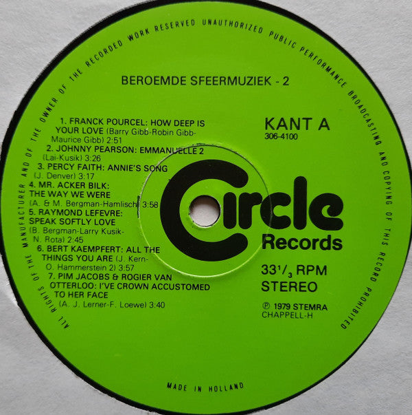 Various : Beroemde Sfeermuziek 2 - 30 Romantische Film- En T.V. Melodieën (2xLP, Comp, Gat)