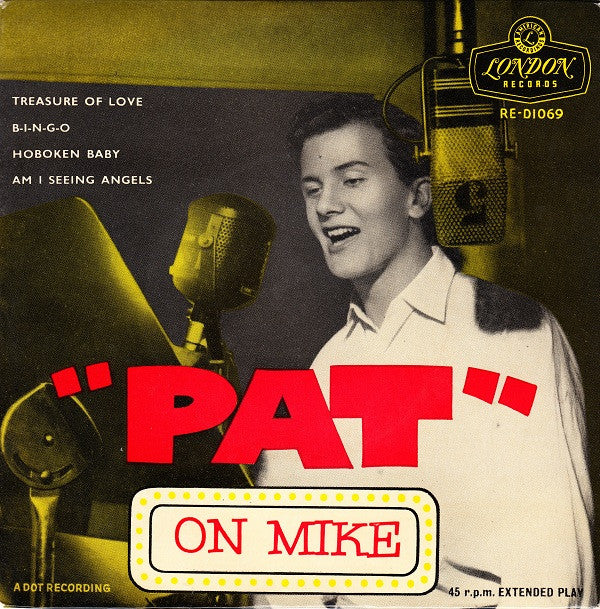 Pat Boone : "Pat" On Mike (7", EP, Mono)