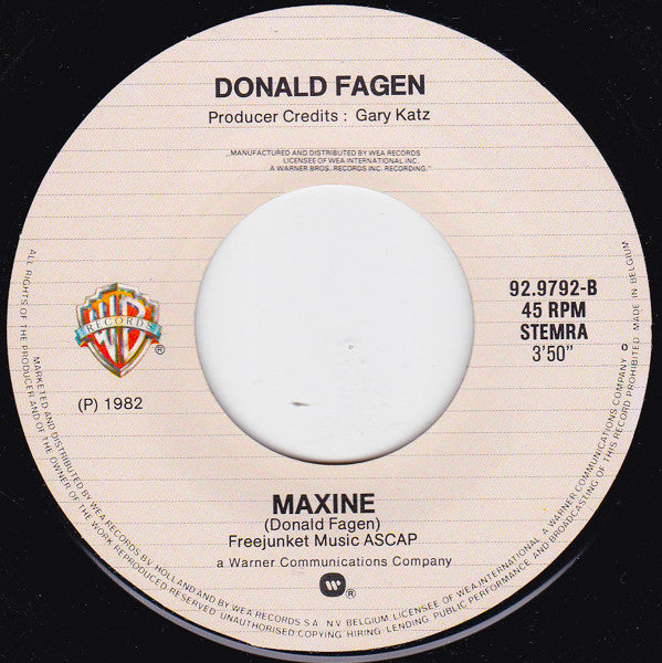 Donald Fagen : New Frontier (7", Single)