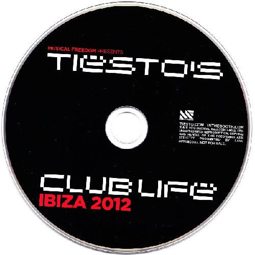 DJ Tiësto : Musical Freedom Presents Tiësto's Club Life Ibiza 2012 (CD, Comp, Mixed, Promo, Car)