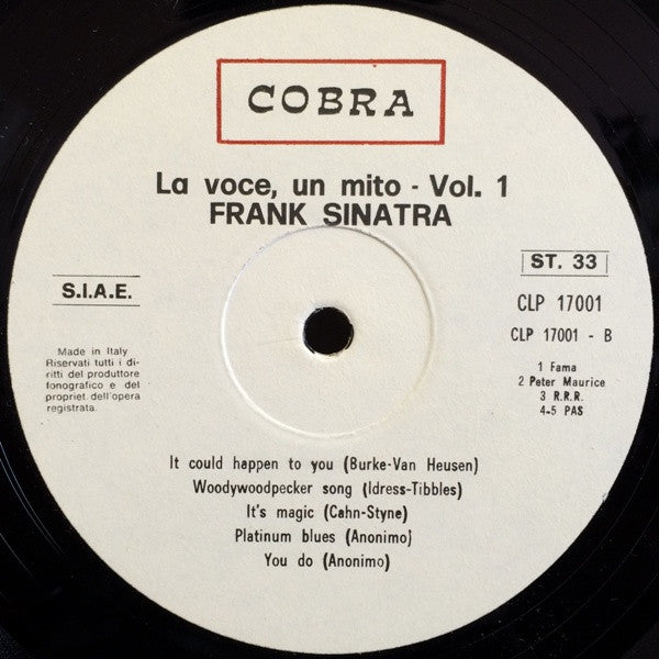 Frank Sinatra : La Voce, Un Mito (LP, Comp)
