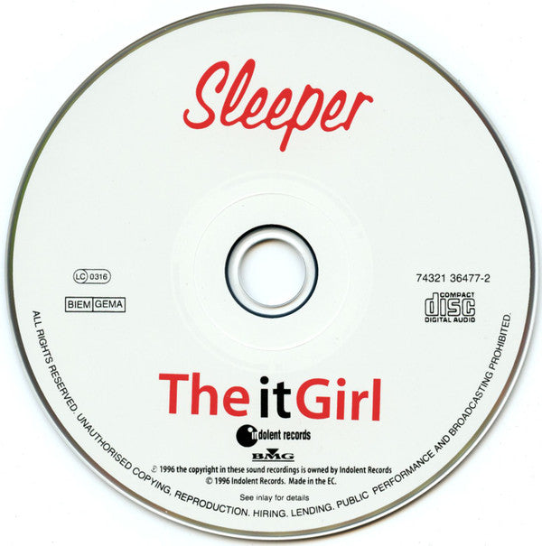 Sleeper (2) : The It Girl (CD, Album)