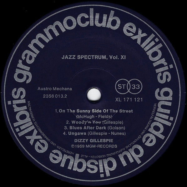 Dizzy Gillespie : Jazz Spectrum Vol. 11 (LP, Comp)